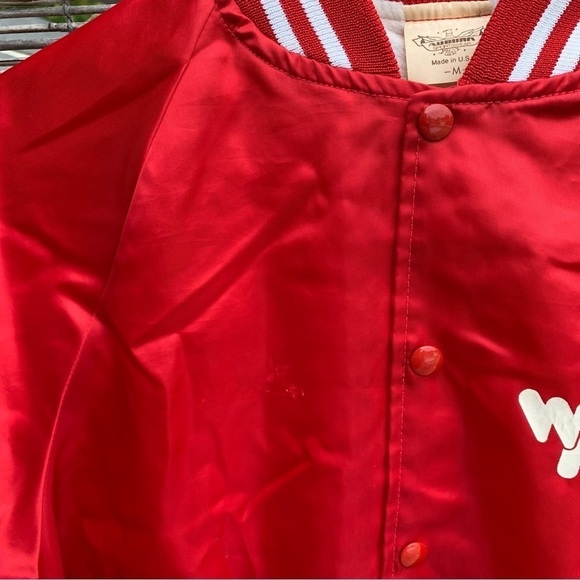Vintage Satin Bomber Jacket Winn Packaging - Picture 7 of 9